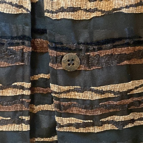 Coldwater CreekStriped Animal Print Jacket/ Size Medium - Picture 5 of 6